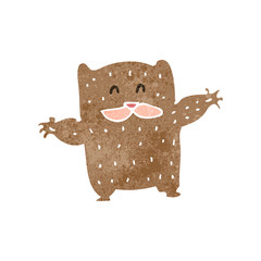 retro cartoon little bear