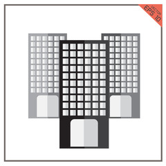 vector building black of graphical urban cityscape