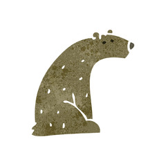 retro cartoon bear