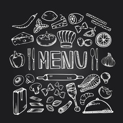 Restaurant cafe menu