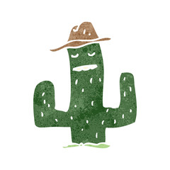 retro cartoon cactus