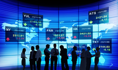 Business People Stock Exchange Concept