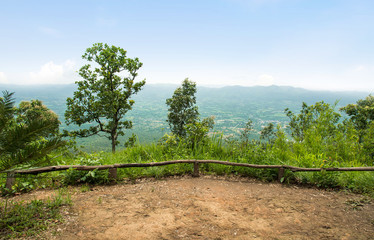 viewpoint at forest pha hum hod in thailand