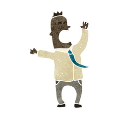 retro cartoon important business guy