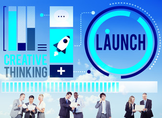 Launch New Business Inauguration Begin Start Concept