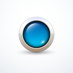 Blue round button