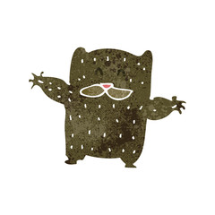 retro cartoon little bear