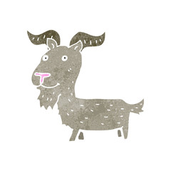 retro cartoon goat