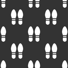 seamless pattern with foot print