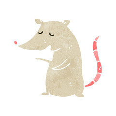 retro cartoon happy mouse