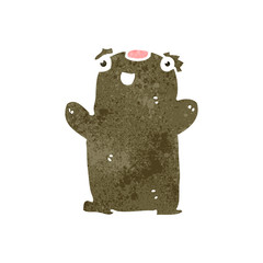 retro cartoon little bear