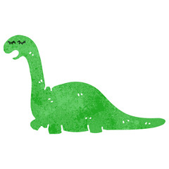 retro cartoon dinosaur