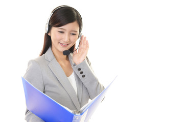 笑顔のオペレーター