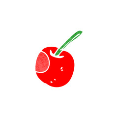 retro cartoon cherry