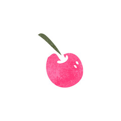 retro cartoon cherry