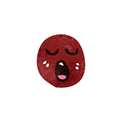 retro cartoon face symbol