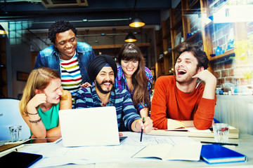 Diverse Architect People Group Working Concept