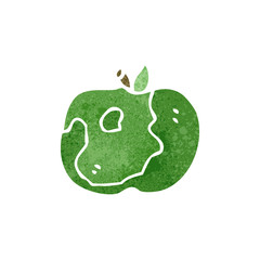 retro cartoon apple
