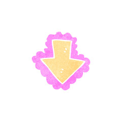 retro cartoon decorative arrow