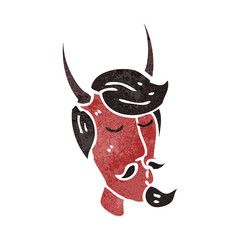 retro cartoon devil