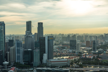 Obraz premium View of Singapore city skyline