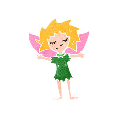 retro cartoon fairy