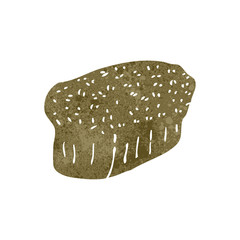 retro cartoon bread