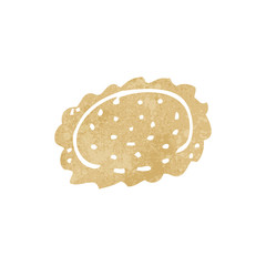 retro cartoon biscuit