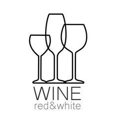 wine red white template logo