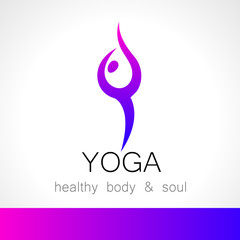 Fototapeta premium yoga logo