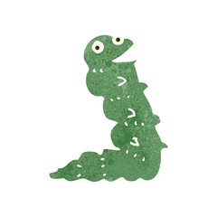 retro cartoon caterpillar