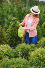 Working in the garden