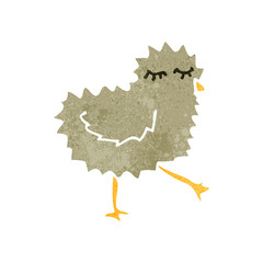 retro cartoon chick