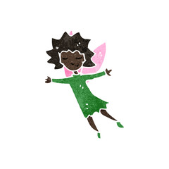 retro cartoon fairy