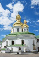 Fototapeta na wymiar Ancient churches of Kyiv Pechersk Lavra
