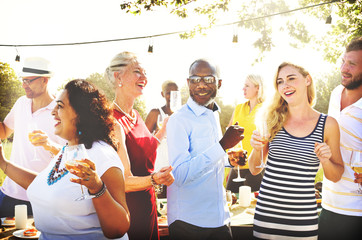 Diverse People Party Togetherness Friendship Concept