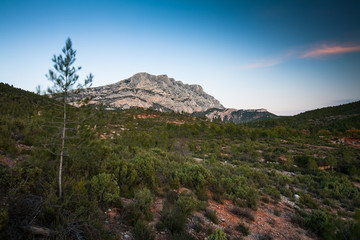 Mont Sainte Victoire in Provence, France