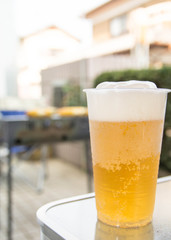 屋外ビール