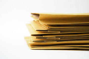Pile of brown envelope