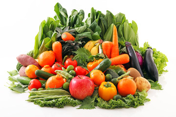 新鮮な野菜と果物