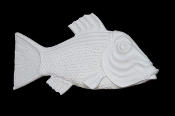 Gypsum fish 1. Ornamental fish from the plaster.
