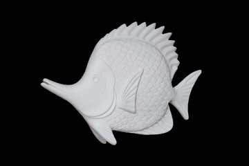 Gypsum fish 3. Ornamental fish from the plaster.