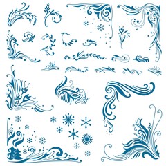 Vector Winter Ornaments Bundle