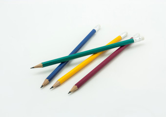 pencil on white background