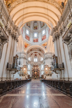 The Salzburg Cathedral (Salzburger Dom) in Salzburg, Austria