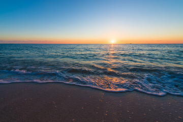 Beautiful sunset beach, Okinawa, Japan