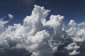Naklejka na ściany i meble Dramatic Cloudscape over land.