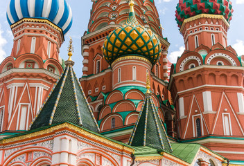 Fototapeta na wymiar Fragment of the Saint Basil Cathedral 