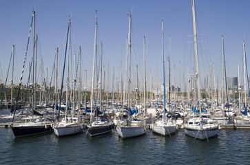 Yachts in Barcelona