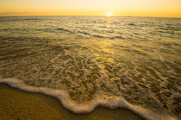 Beautiful sea and the white beach, Okinawa, Japan